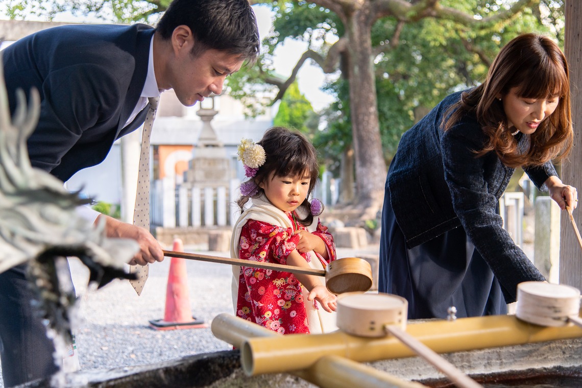 合同会社優希photoが出張撮影した家族写真(キッズ,ベビーフォト)などが写った「七五三写真」の家族写真