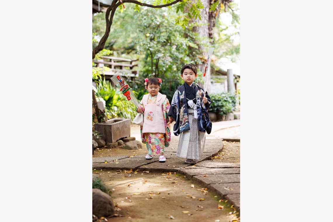 猫田晃広が出張撮影した家族写真(キッズ,ベビーフォト)などが写った「七五三撮影」の家族写真