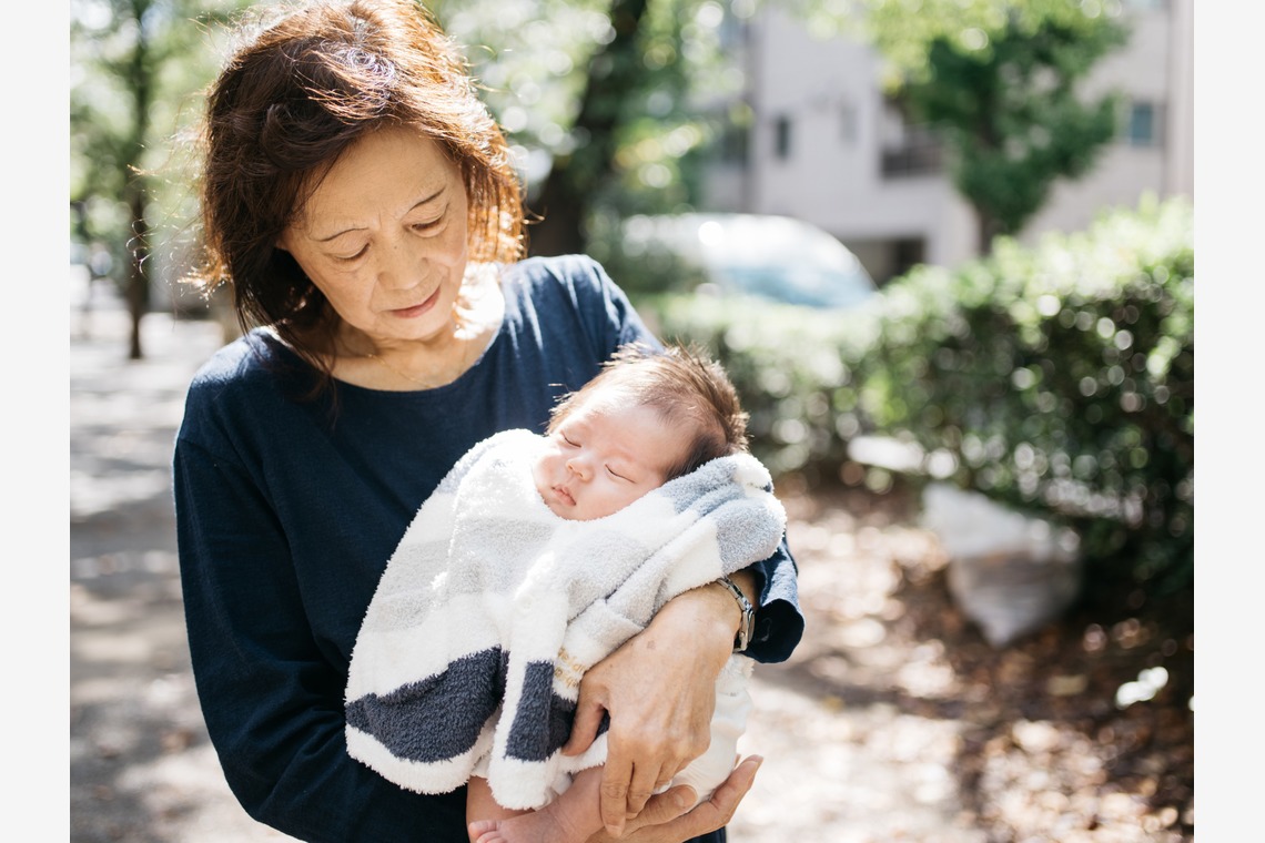 植村由理が出張撮影した家族写真(キッズ,ベビーフォト)などが写った「お宮参り　＠水天宮」の家族写真