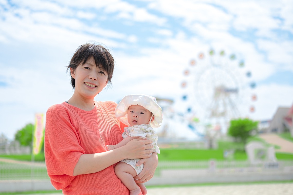 高木勇斗が出張撮影した家族写真(キッズ,ベビーフォト)などが写った「親子」の家族写真