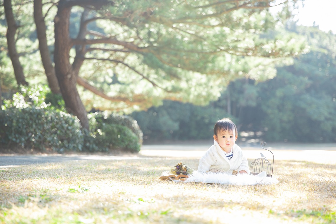 今泉秀樹が出張撮影した家族写真(キッズ,ベビーフォト)などが写った「稲毛海岸」の家族写真