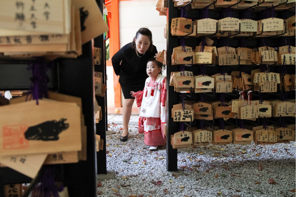 スマイルハンターが出張撮影した家族写真(キッズ,ベビーフォト)などが写った「七五三ロケーション撮影」の家族写真