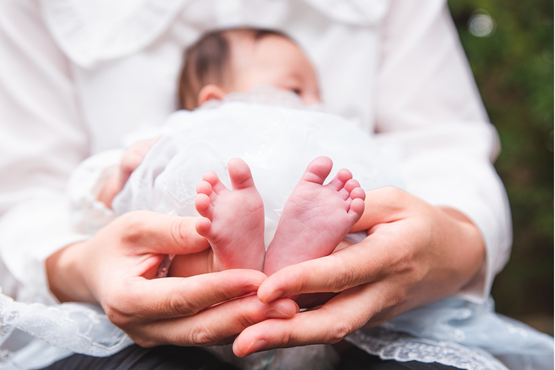 山下　剛が出張撮影した家族写真(キッズ,ベビーフォト)などが写った「お宮参り撮影」の家族写真