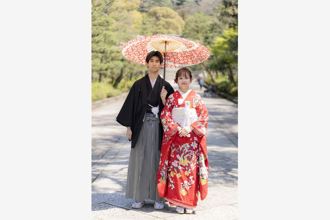 Photo of Japanese style pre-wedding photo shoot taken by Osaka Photo Factory