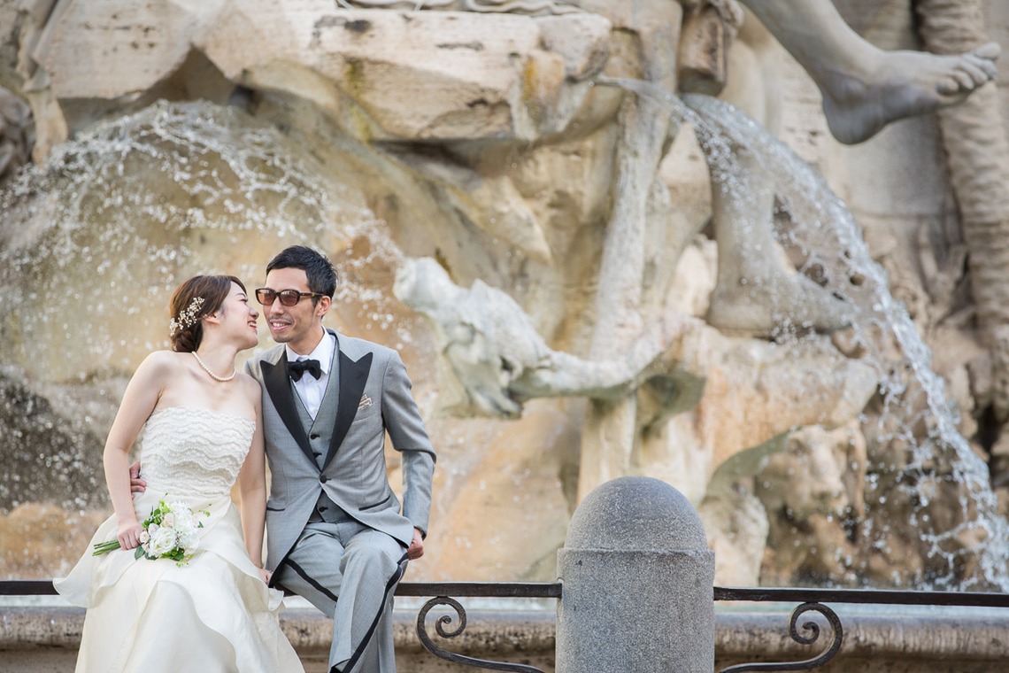 Kyoko Ide Photographyが撮影した「ローマフォトウェディング- トレビの泉、スペイン広場、ポポロ広場、ナボーナ広場、パンテオン」の写真