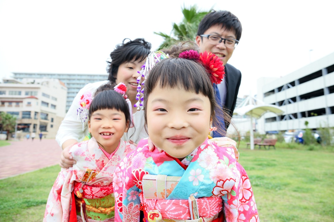なかがわさとみが撮影した「双子ちゃん七五三＠千葉みなと」の写真
