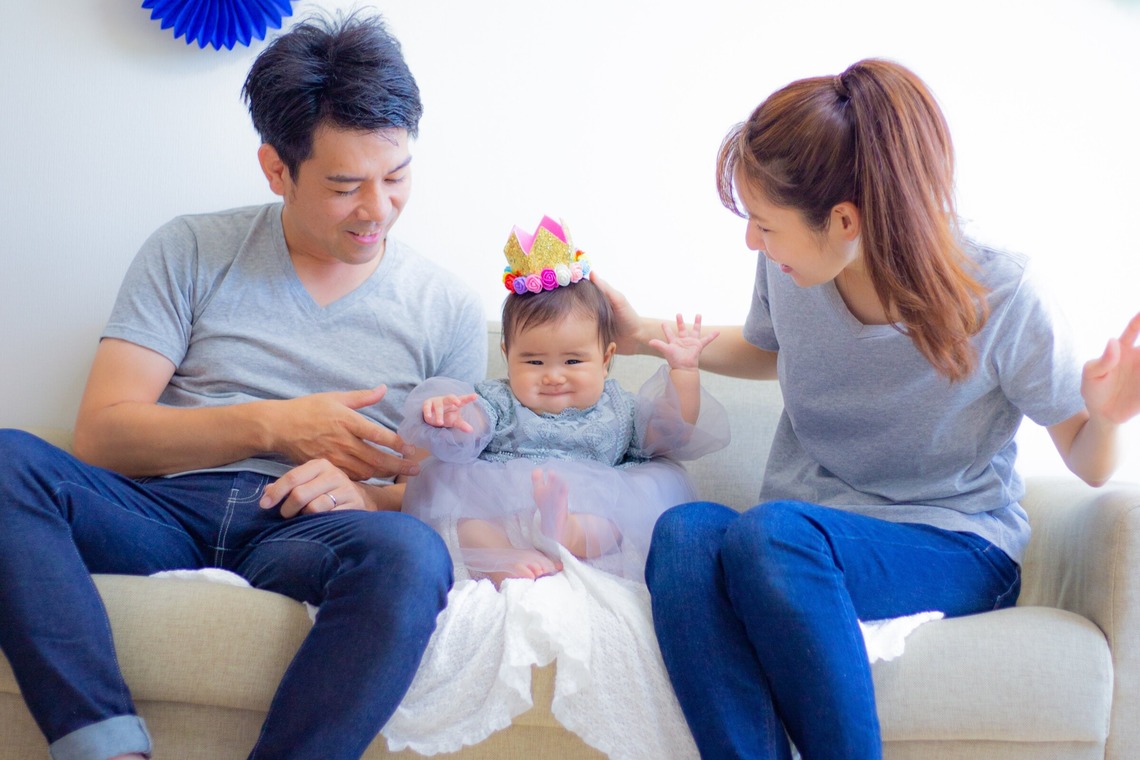 中井企画が出張撮影した家族写真(キッズ,ベビーフォト)などが写った「家族写真（愛知）」の家族写真