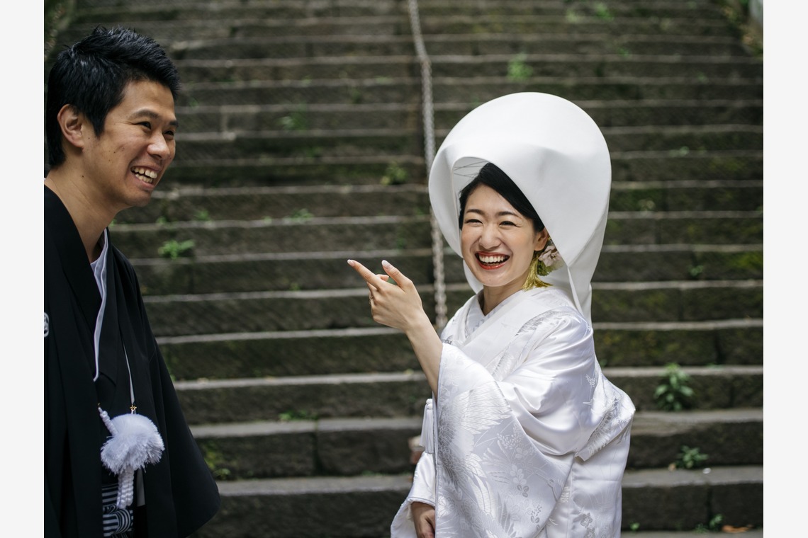 植村由理が撮影した「愛宕神社での挙式と小笠原伯爵邸での披露宴」の写真