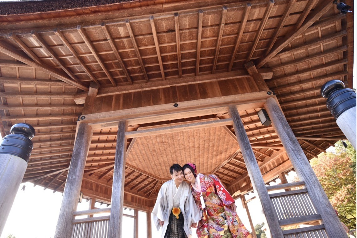 キキフォトワークスが撮影した「Pre Weddingphotoshoot at Nara with kimono in autumn to winter」の写真
