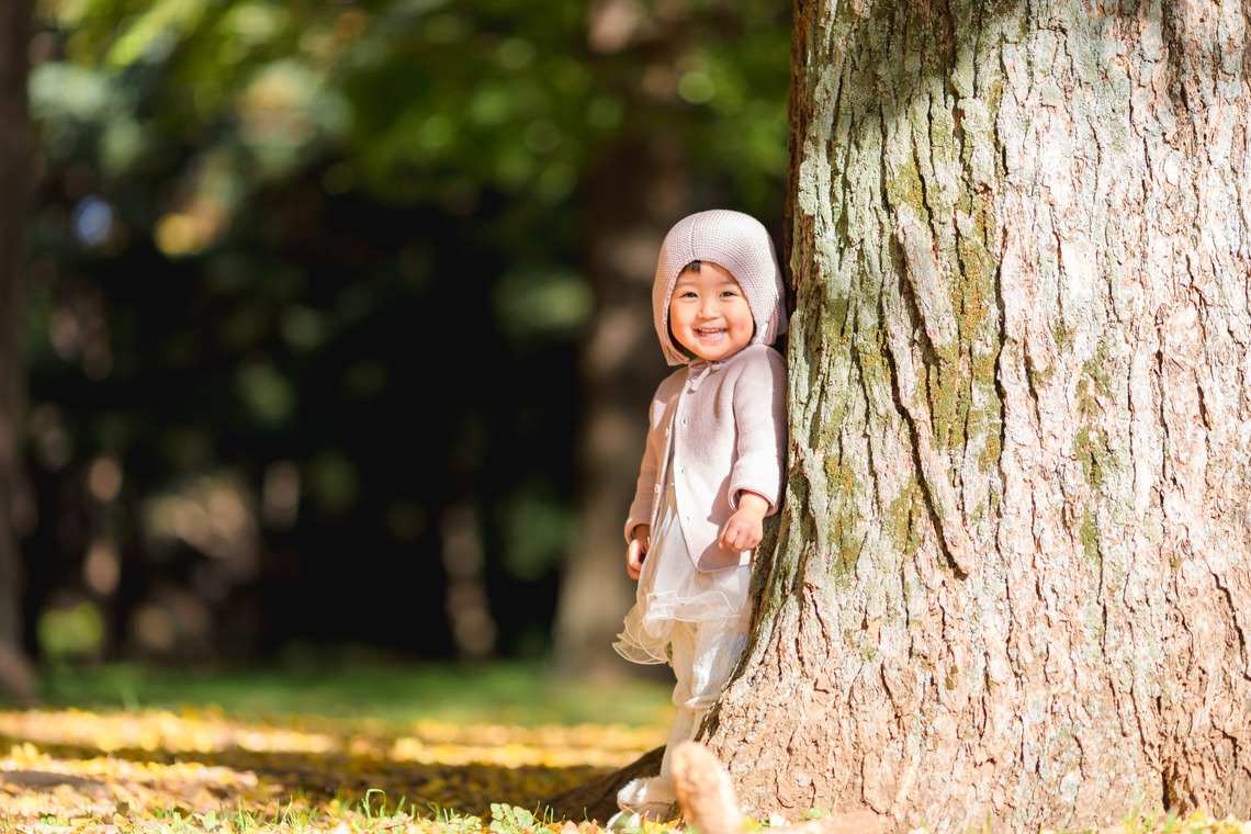 KOBASHOが出張撮影した家族写真(キッズ,ベビーフォト)などが写った「エミリィ紅葉撮影会」の家族写真