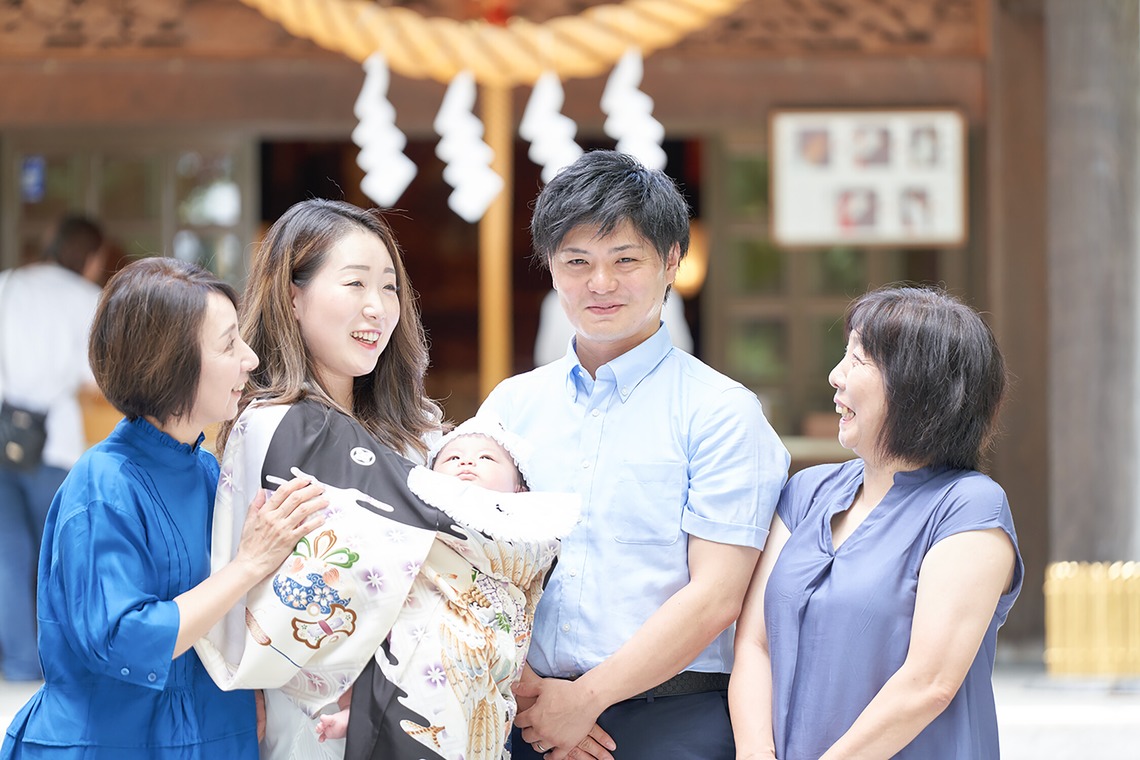 イチフォトが出張撮影した家族写真(キッズ,ベビーフォト)などが写った「お子様の作例」の家族写真