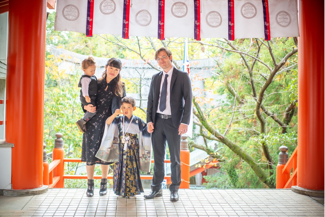竹部 祐樹が出張撮影した家族写真(キッズ,ベビーフォト)などが写った「七五三＠佐世保[宮地嶽神社]」の家族写真