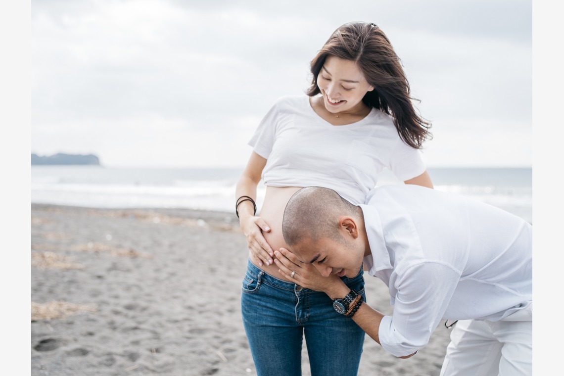 植村由理が撮影した「マタニティフォト@湘南」の写真