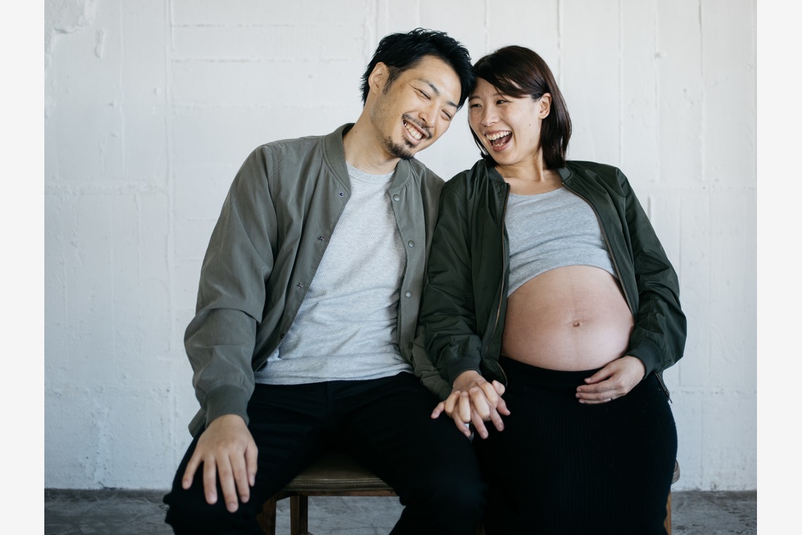 植村由理が出張撮影した家族写真(キッズ,ベビーフォト)などが写った「マタニティフォト@スタジオ」の家族写真