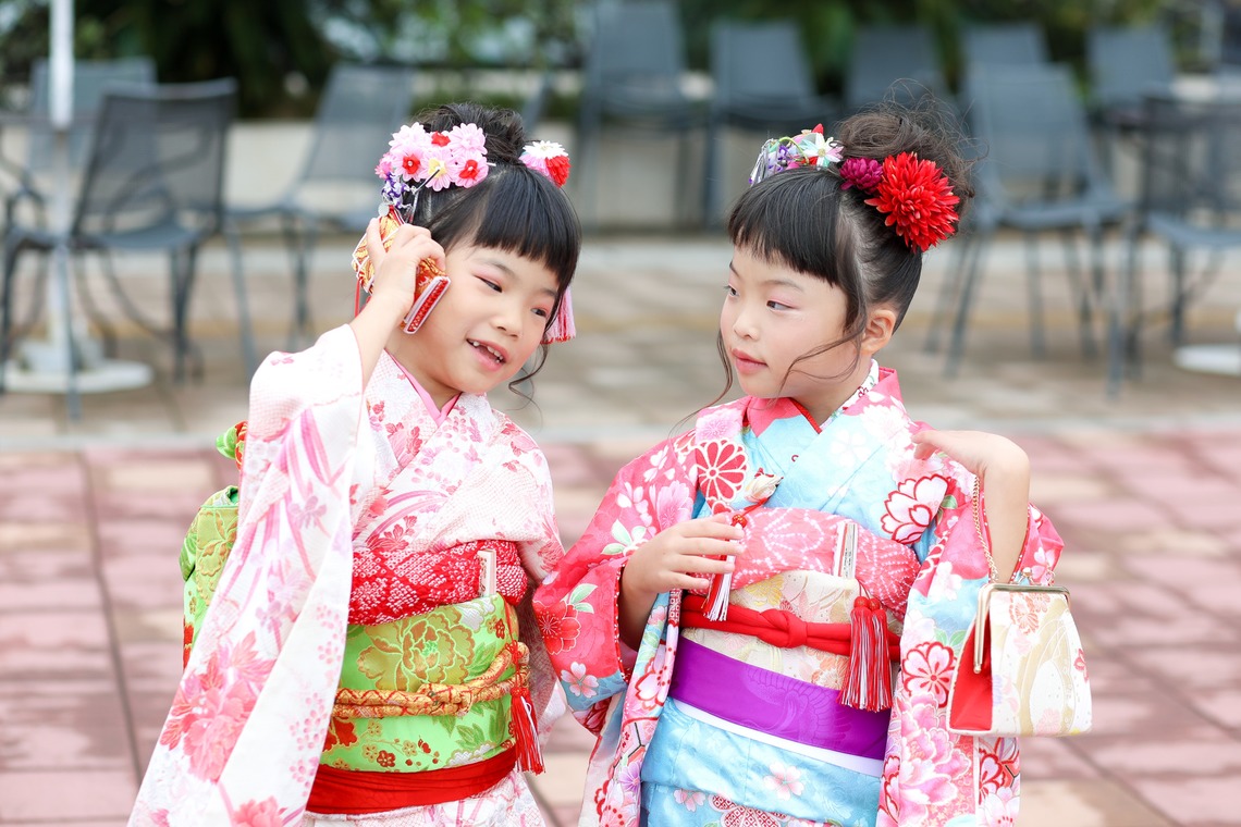 なかがわさとみが出張撮影した家族写真(キッズ,ベビーフォト)などが写った「双子ちゃん七五三＠千葉みなと」の家族写真