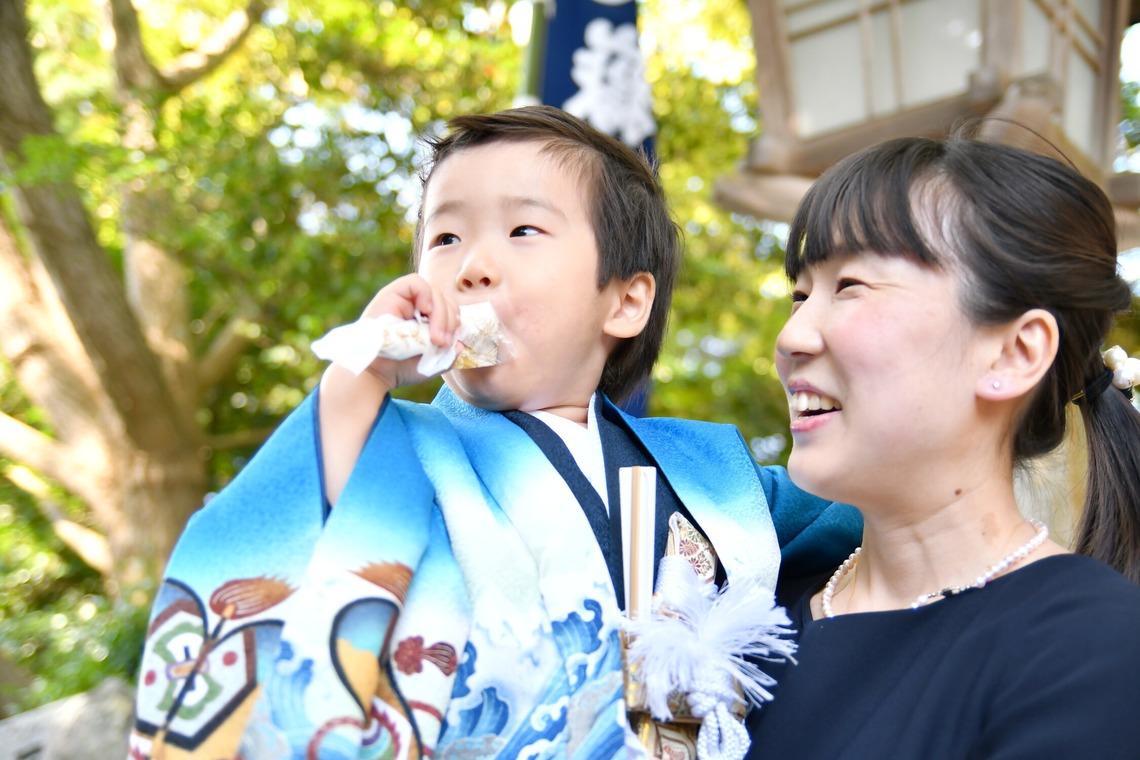 Smile(松本和成)が出張撮影した家族写真(キッズ,ベビーフォト)などが写った「楽しい七五三」の家族写真