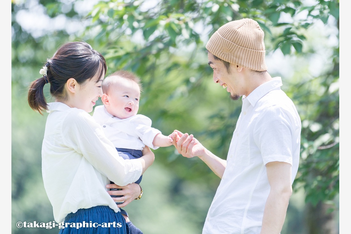タカギグラフィックアーツが出張撮影した家族写真(キッズ,ベビーフォト)などが写った「出張撮影」の家族写真