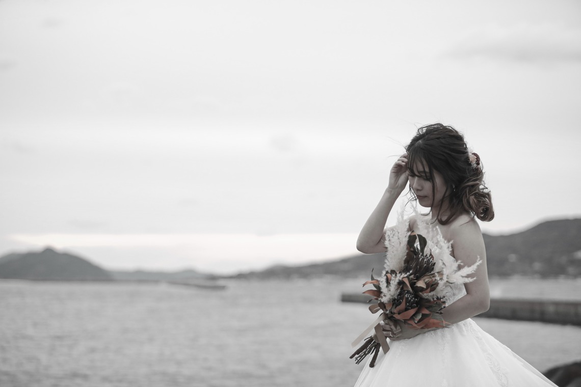 インプルーブ博多店が撮影した「海ロケーション前撮り」の写真