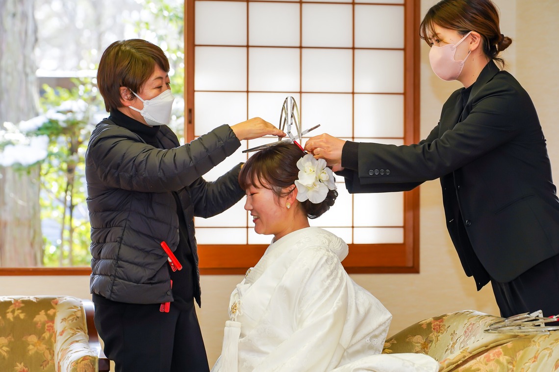 スタジオ　まるが撮影した「結婚式出張撮影（和装）」の写真