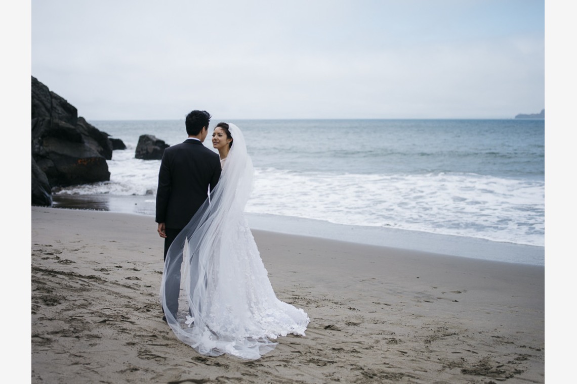 植村由理が撮影した「パトリシアとブレットの結婚式当日」の写真