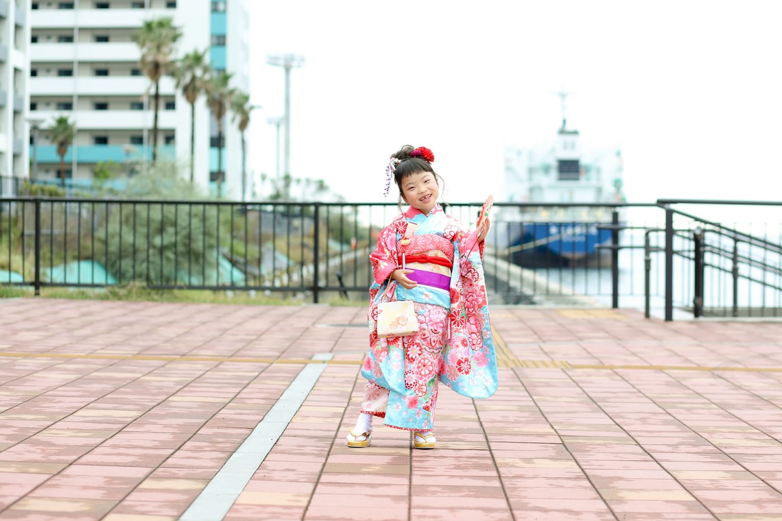 なかがわさとみが出張撮影した家族写真(キッズ,ベビーフォト)などが写った「双子ちゃん七五三＠千葉みなと」の家族写真