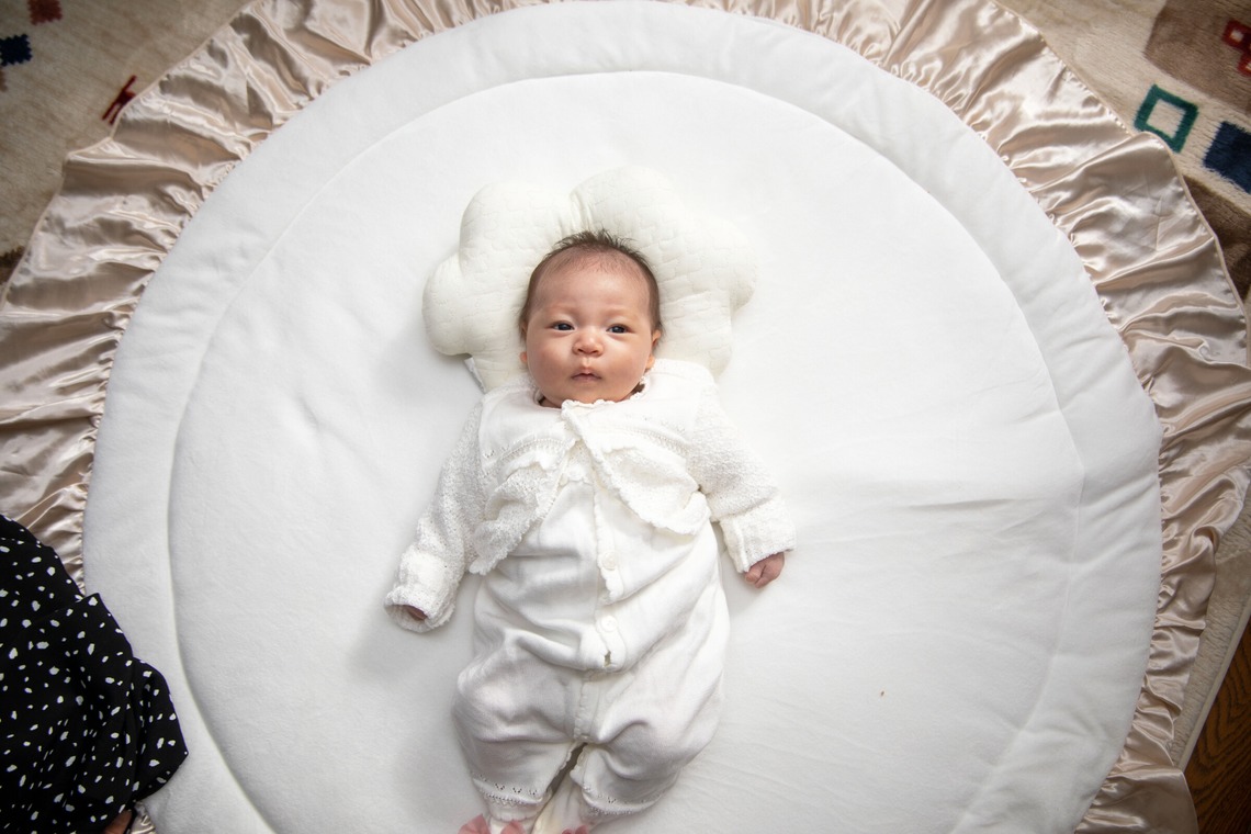 岩坪眞一郎が出張撮影した家族写真(キッズ,ベビーフォト)などが写った「下関お宮参り」の家族写真