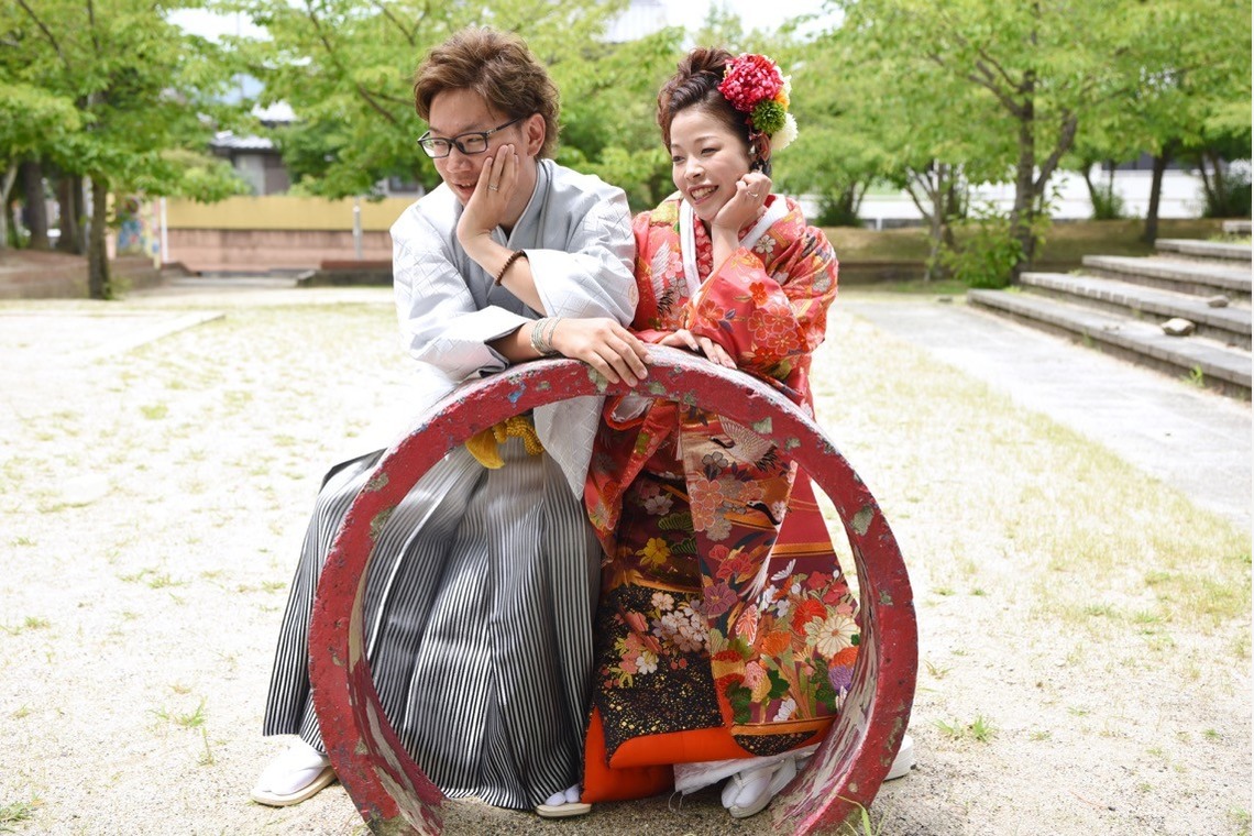 キキフォトワークスが撮影した「Pre Weddingphotoshoot at Nara with kimono in spring to summer」の写真