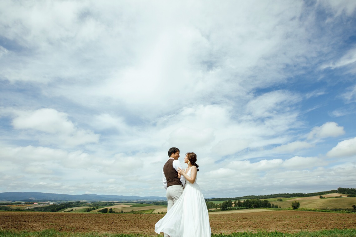 Photo of Furano/Biei location photo wedding taken by uno e creative act.
