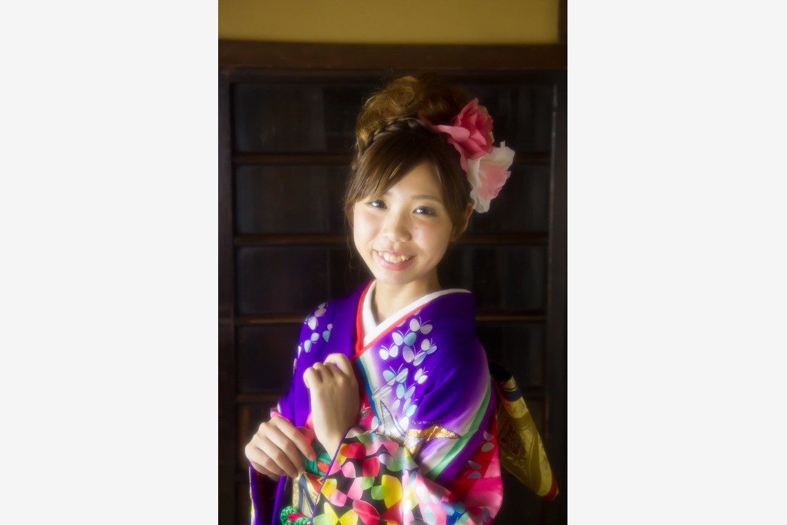 スマイルハンターが出張撮影した家族写真(キッズ,ベビーフォト)などが写った「成人式フォト」の家族写真