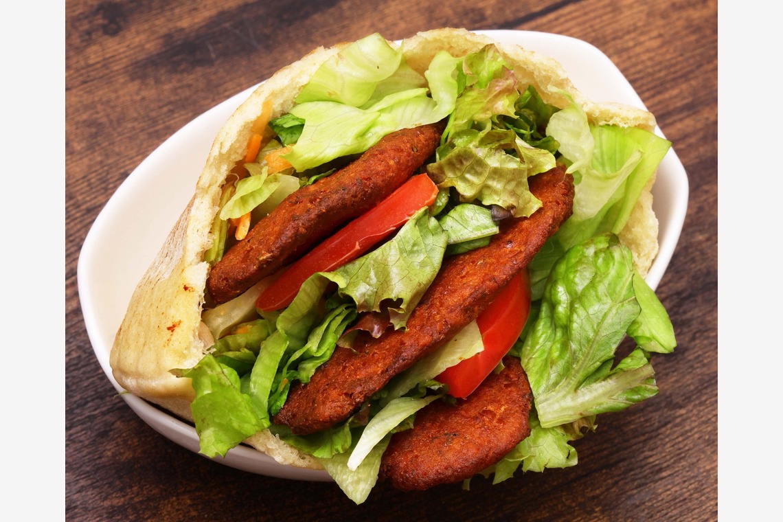 森安　照が撮影した「ケバブ・カレー・サンド」の写真