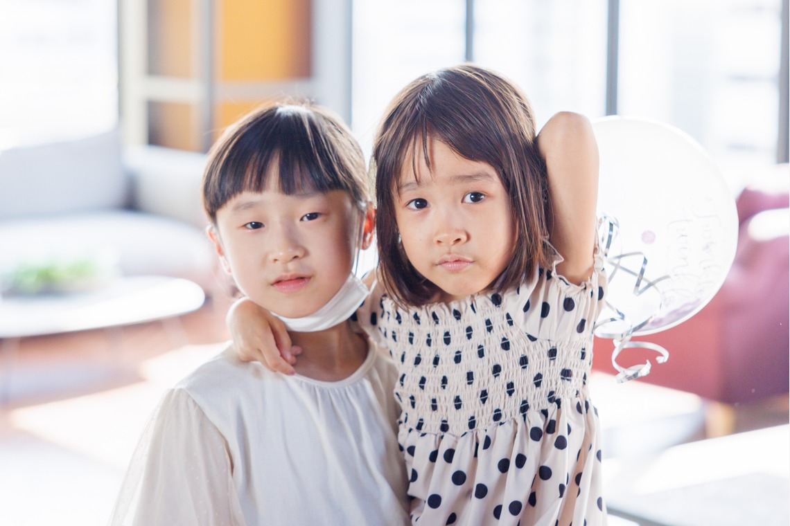 ちずカメラが出張撮影した家族写真(キッズ,ベビーフォト)などが写った「子供達」の家族写真