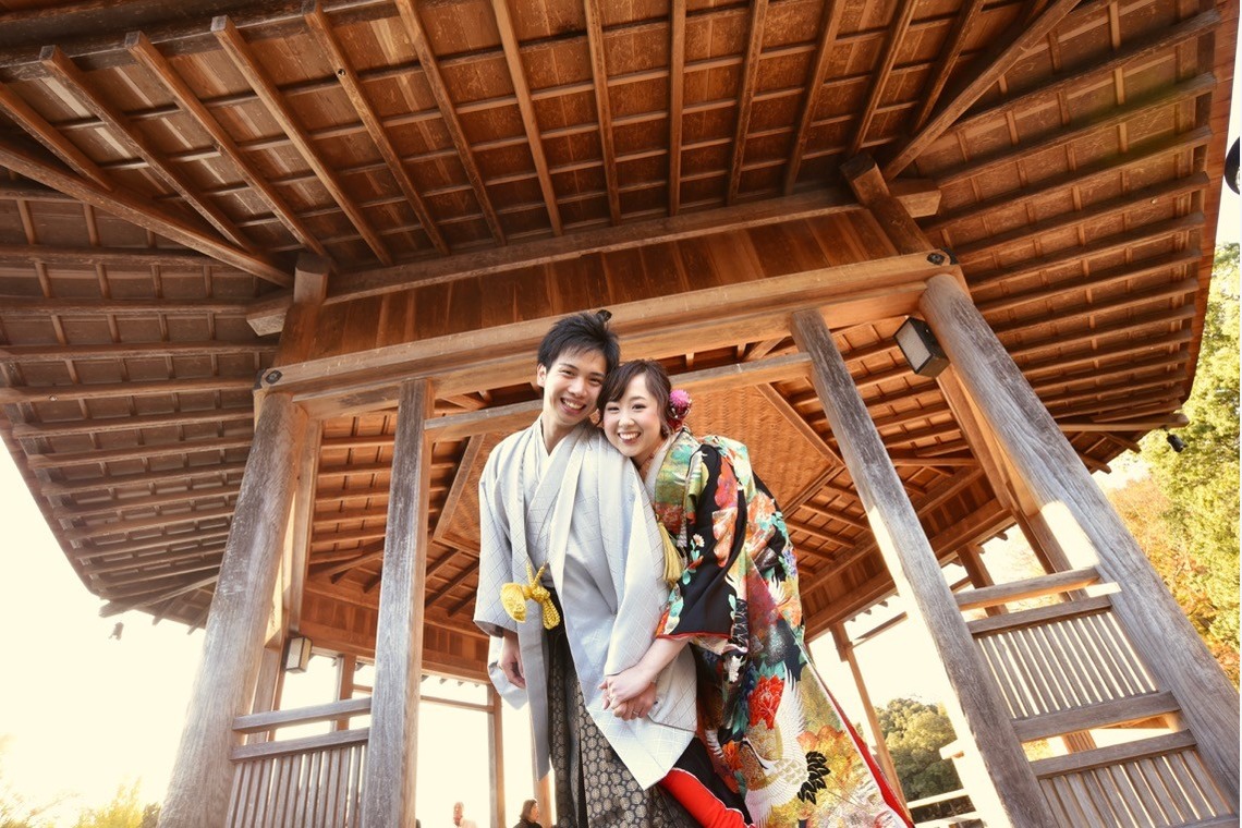キキフォトワークスが撮影した「Pre Weddingphotoshoot at Nara with kimono in autumn to winter」の写真