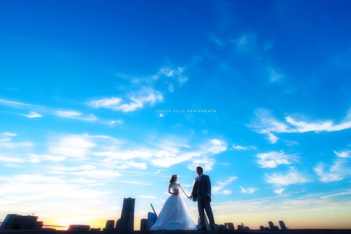 Photo of outdoor pre wedding photos taken by STUDIO AQUA