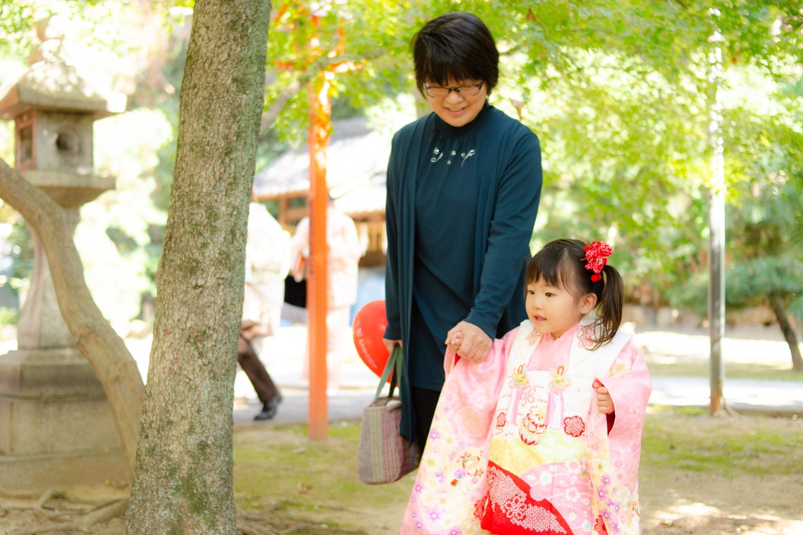 井上が撮影した「七五三撮影@京都」の写真