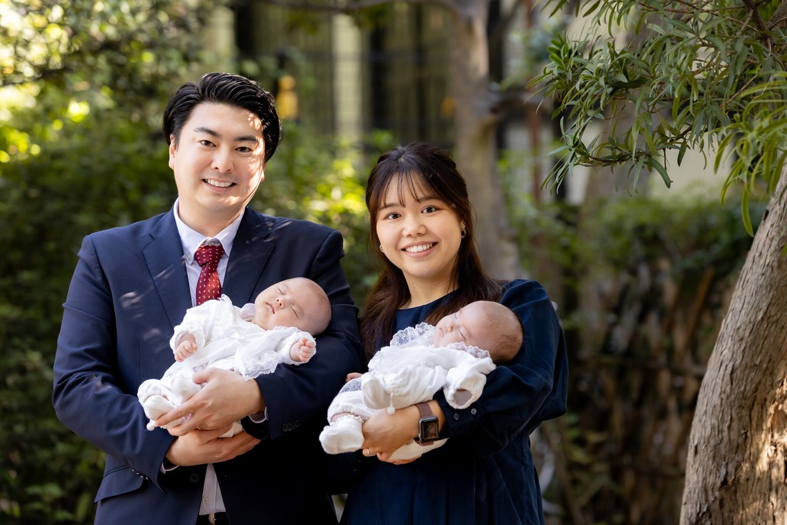 出張撮影くろさわが出張撮影した家族写真(キッズ,ベビーフォト)などが写った「お宮参り」の家族写真