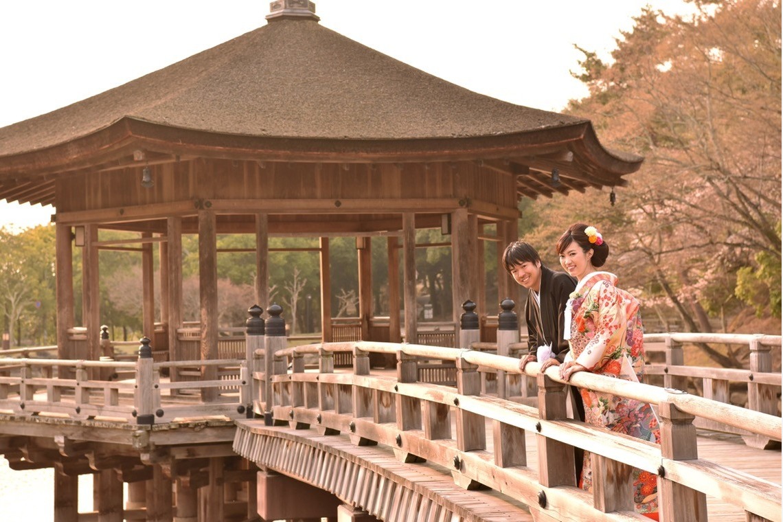 Photo of Pre weddingphotoshoot and wedding ceremony at shrine and Nara Park for foreigners. taken by Kiki photo works