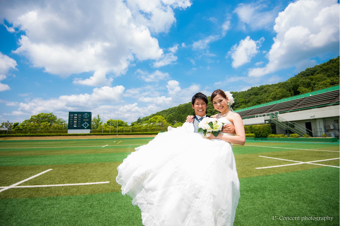 U-CONCENT (香川裕貴)が撮影した「ドレスロケーション前撮り宝ヶ池・賀茂社賀茂川」の写真