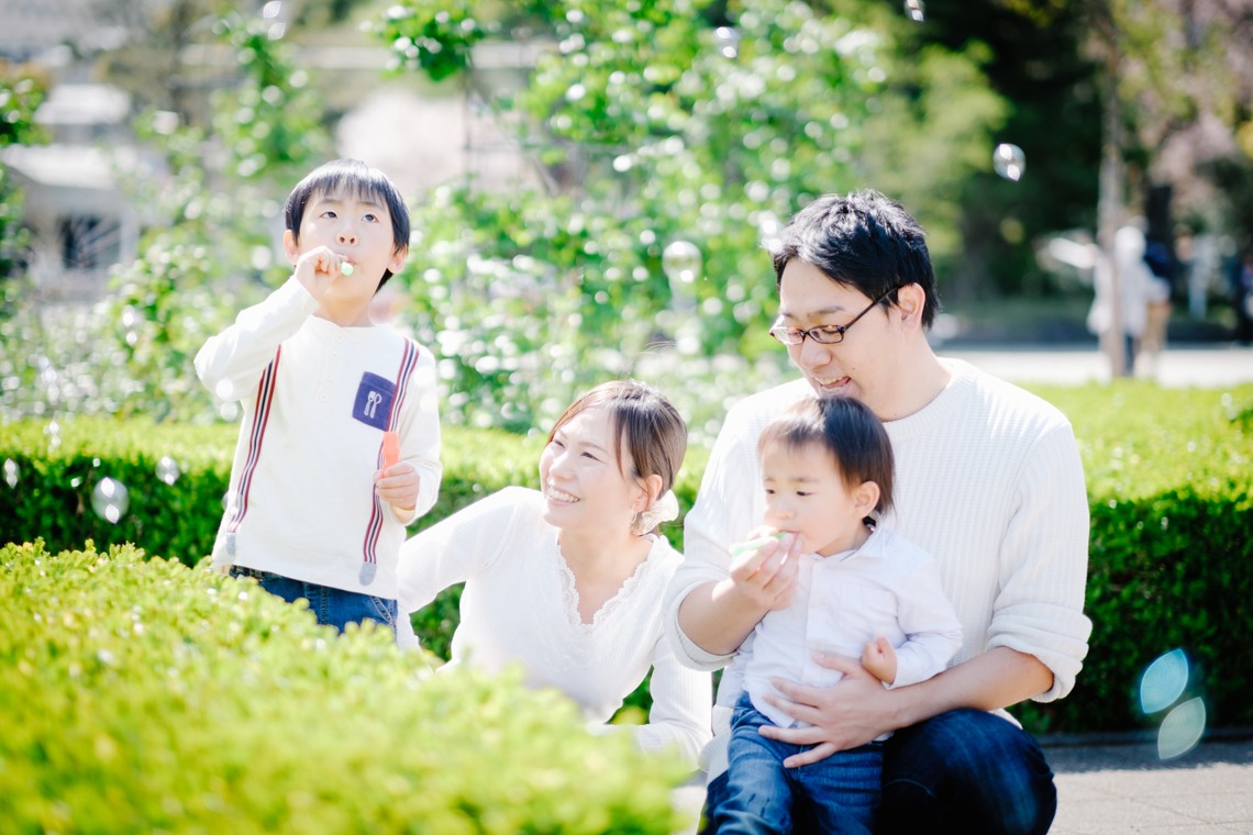 アトリエ　エピカ/清水　一哉が出張撮影した家族写真(キッズ,ベビーフォト)などが写った「桜フォト」の家族写真