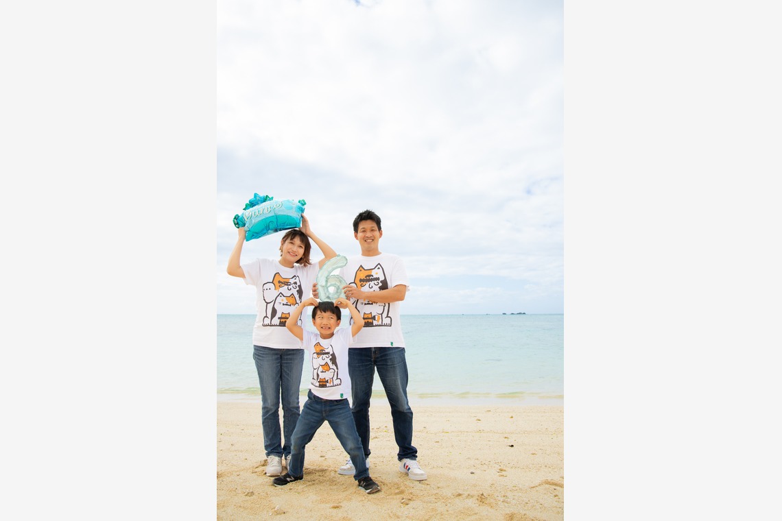 Marumo photoが出張撮影した家族写真(キッズ,ベビーフォト)などが写った「沖縄撮影」の家族写真
