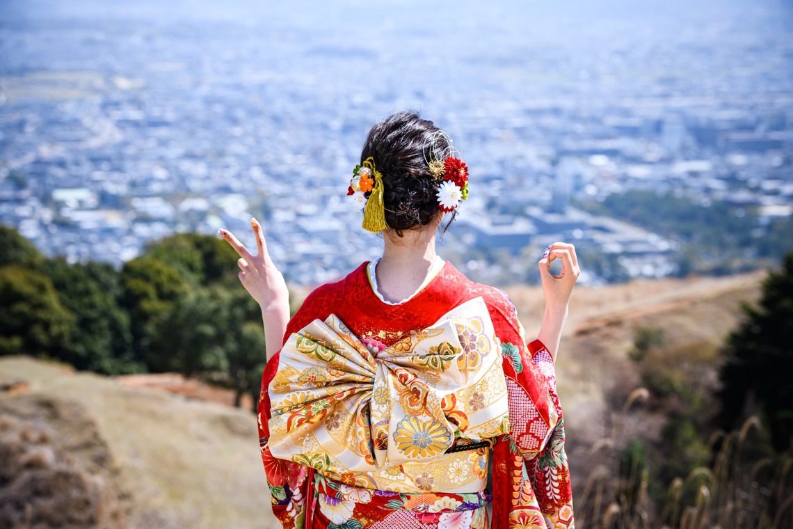 Visual Imagingが撮影した「振袖桜ロケーション撮影」の写真