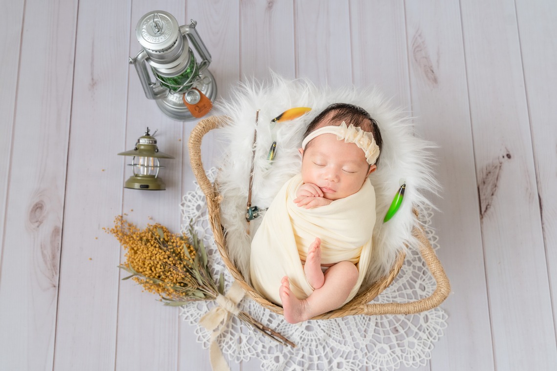 ウィリアムズ　侑依が撮影した写真のアルバム「ニューボーンフォト」