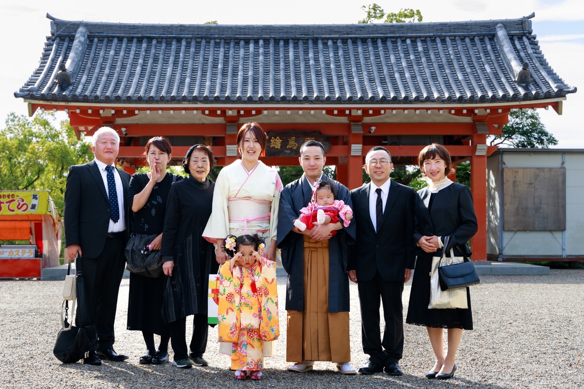 真方　祥が撮影した「七五三参り記念写真」の写真