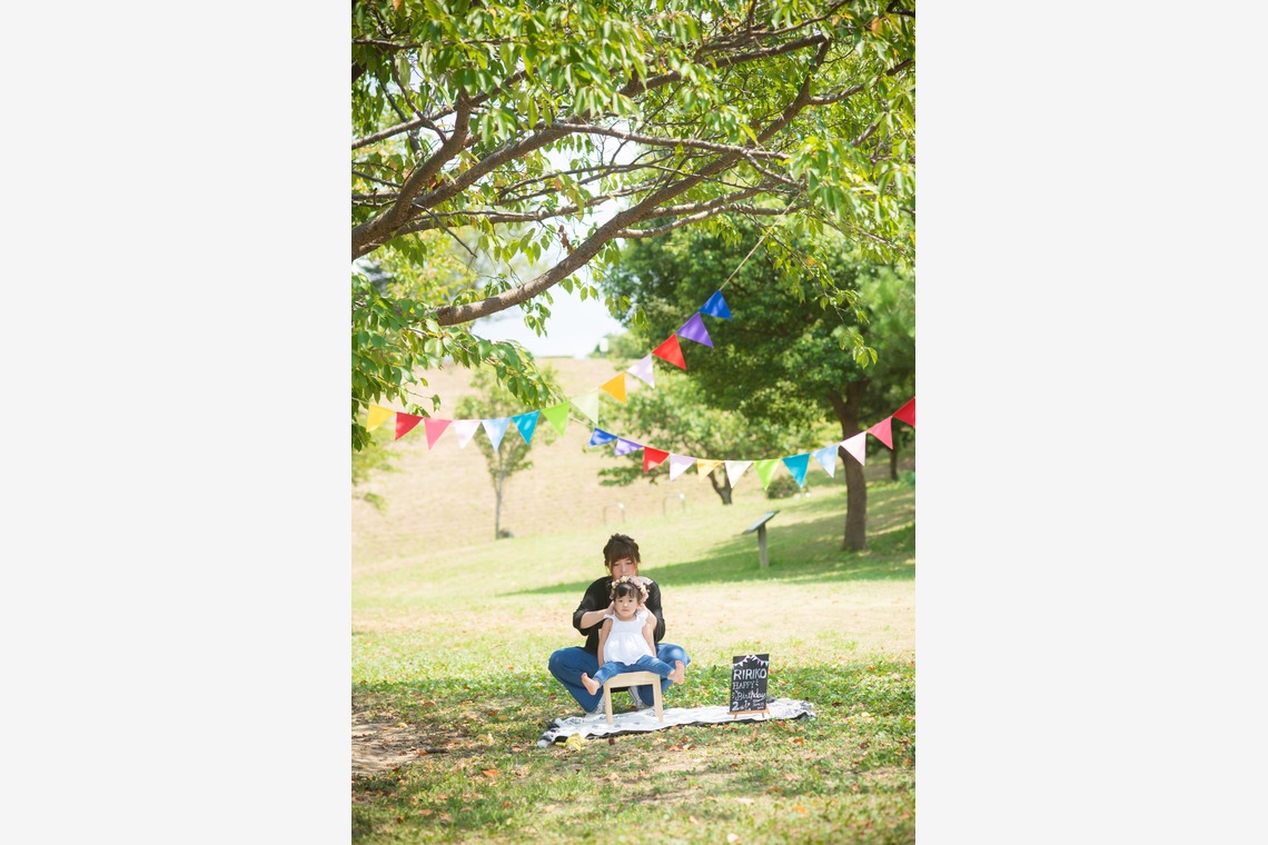 竹部 祐樹が出張撮影した家族写真(キッズ,ベビーフォト)などが写った「バースディフォト＠時津公園」の家族写真