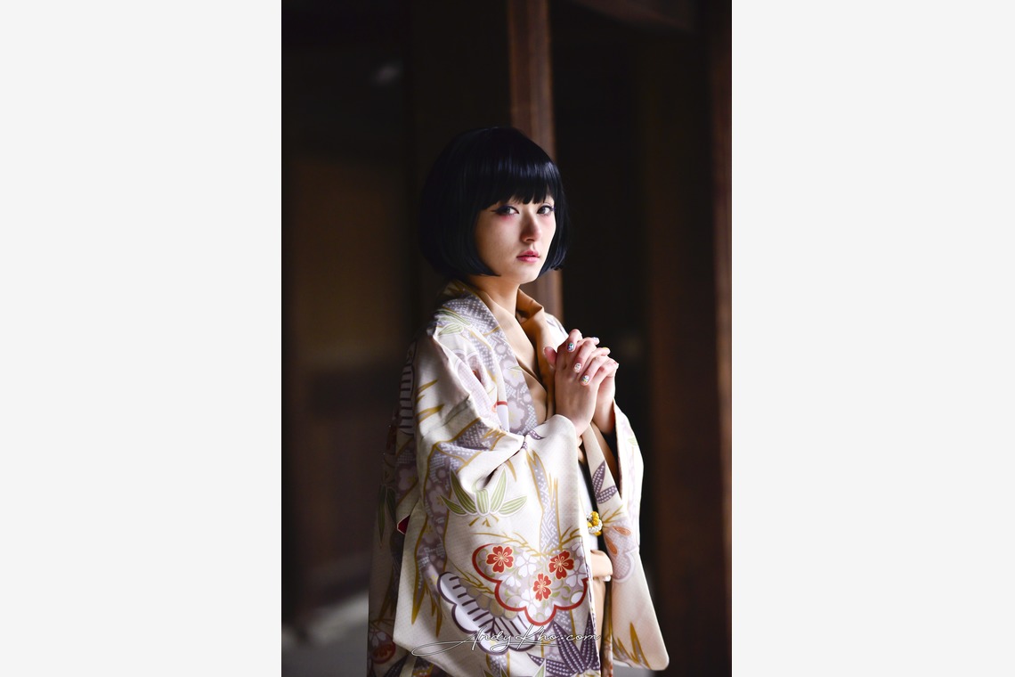 Photo of Yuri's Kimono Shoot in Meiji Jingu taken by Andy Kho