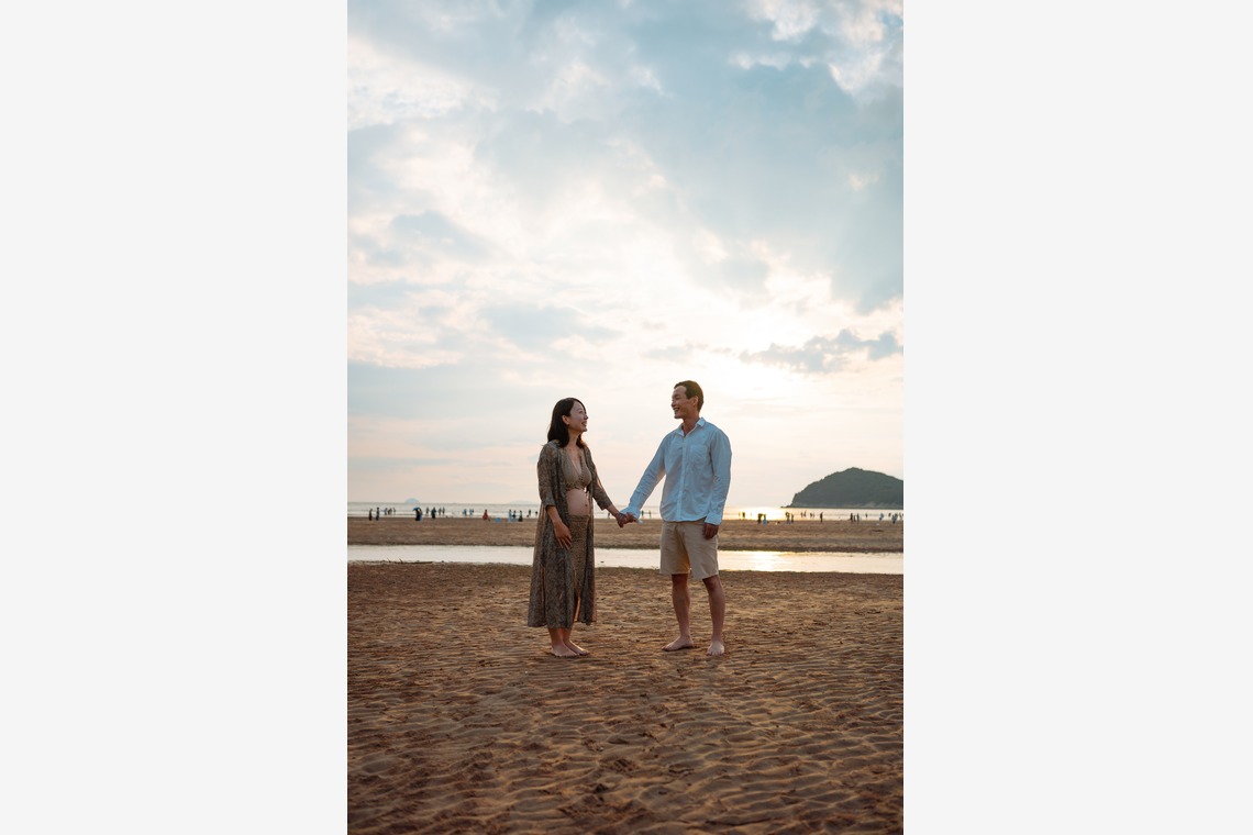 フォトグラファー笹が撮影した「香川県 父母ヶ浜 マタニティ」の写真