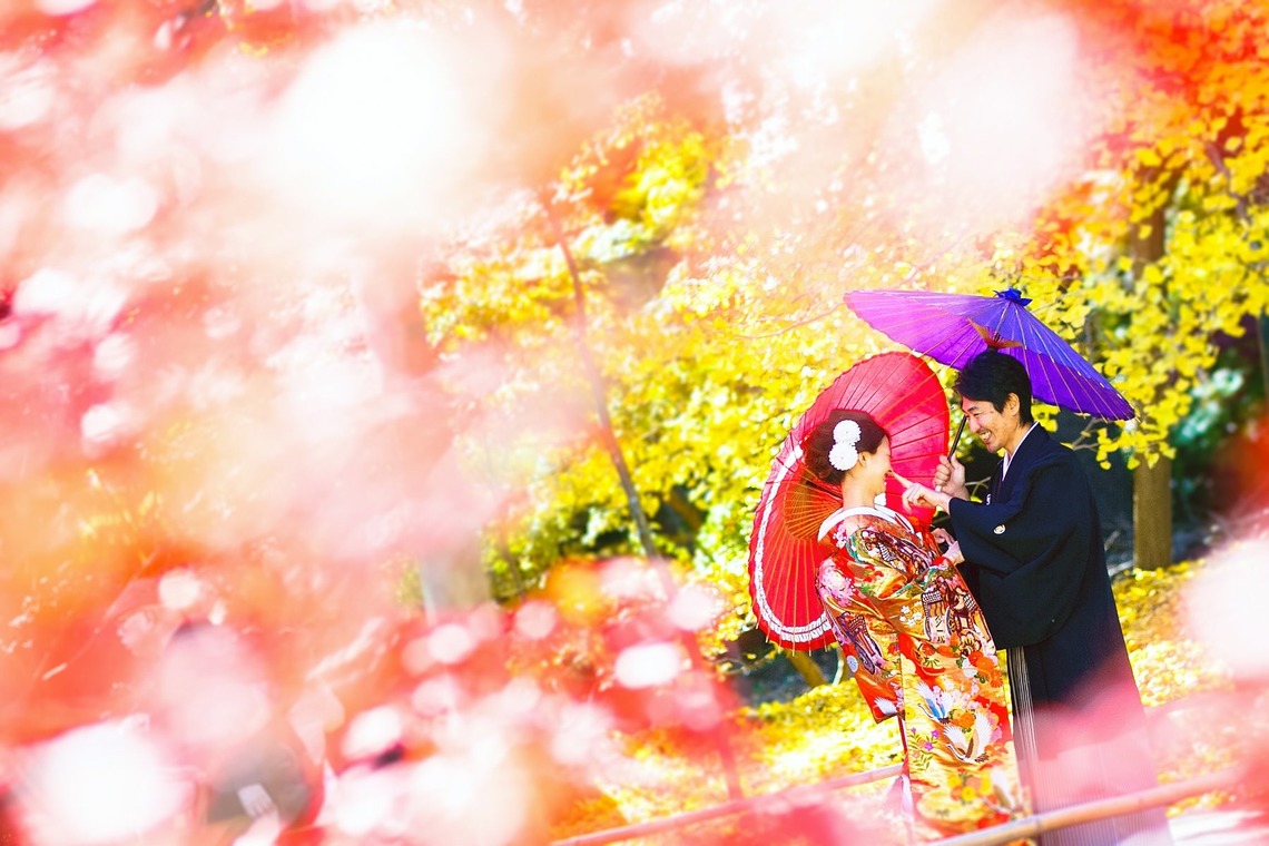 加倉井 規晃が撮影した「ロケーション・前撮り・公園・和装」の写真