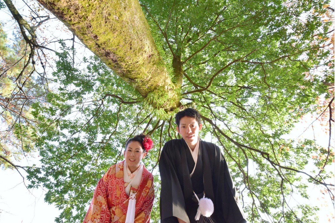 キキフォトワークスが撮影した「秋の奈良公園で和装前撮り」の写真