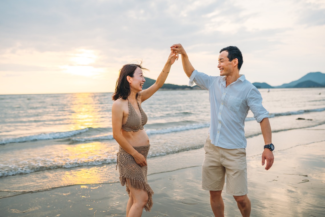 フォトグラファー笹が撮影した「香川県 父母ヶ浜 マタニティ」の写真