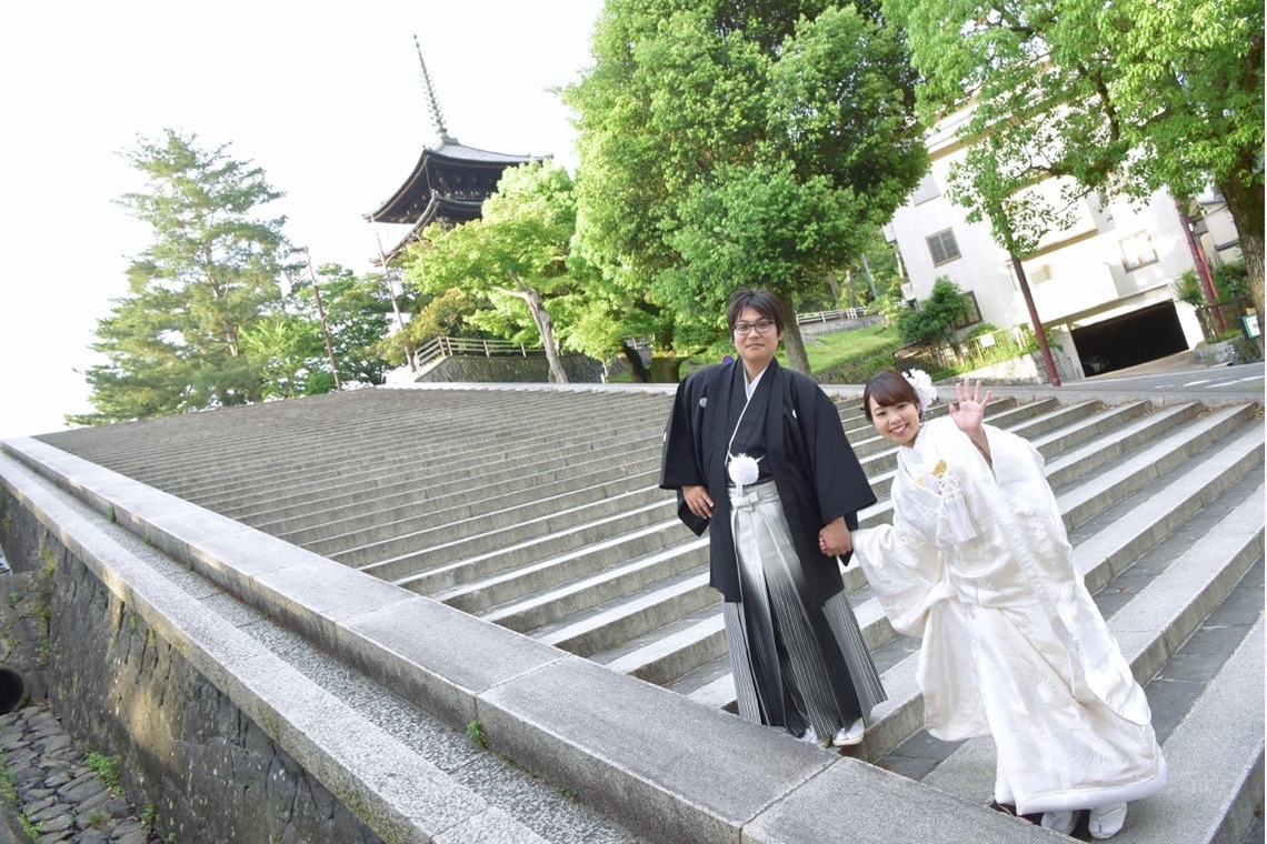 Photo of Pre Weddingphotoshoot at Nara with kimono in spring to summer taken by Kiki photo works
