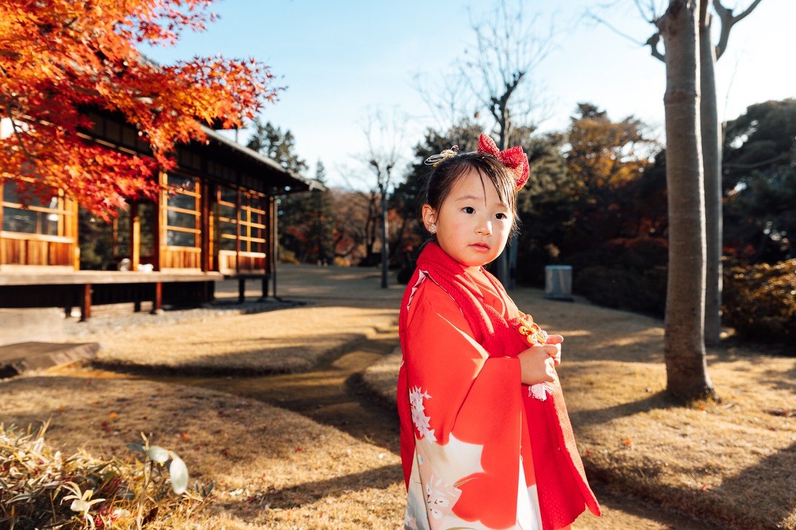 出張撮影くろさわが出張撮影した家族写真(キッズ,ベビーフォト)などが写った「七五三」の家族写真
